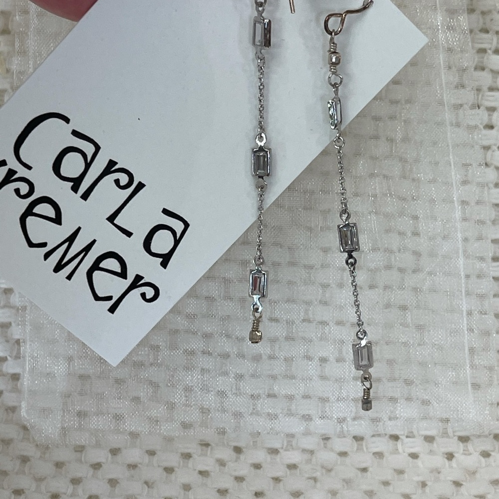 Stainless drop earrings